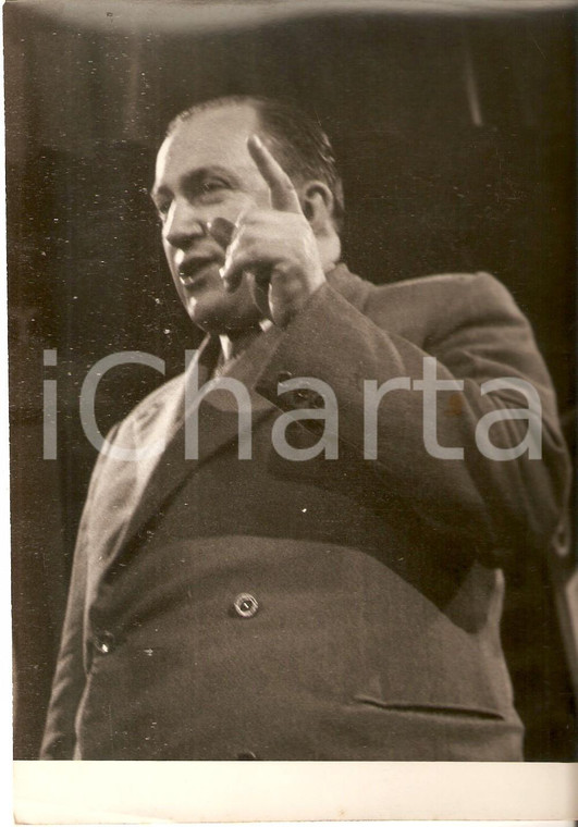 1956 LASCIA O RADDOPPIA Luigi SCANNAGATTA ritratto del concorrente Foto 13x18 cm