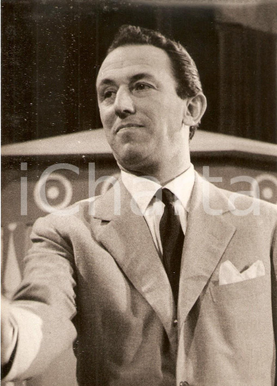 1956 LASCIA O RADDOPPIA Mario SALINELLI Ritratto del concorrente *Foto 13x18 cm