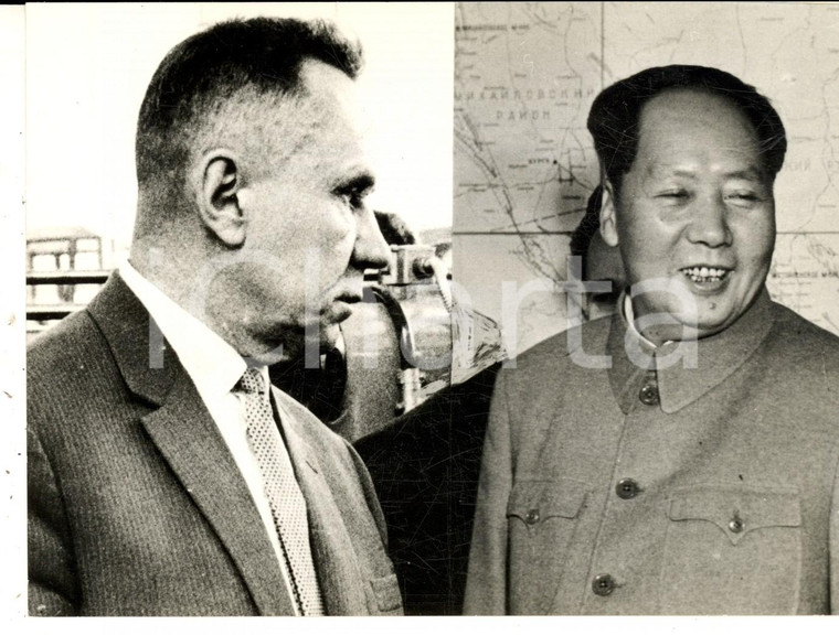 1965 PECHINO (CHINA) Aleksej KOSIGIN e Mao TSE TUNG a colloquio *Foto