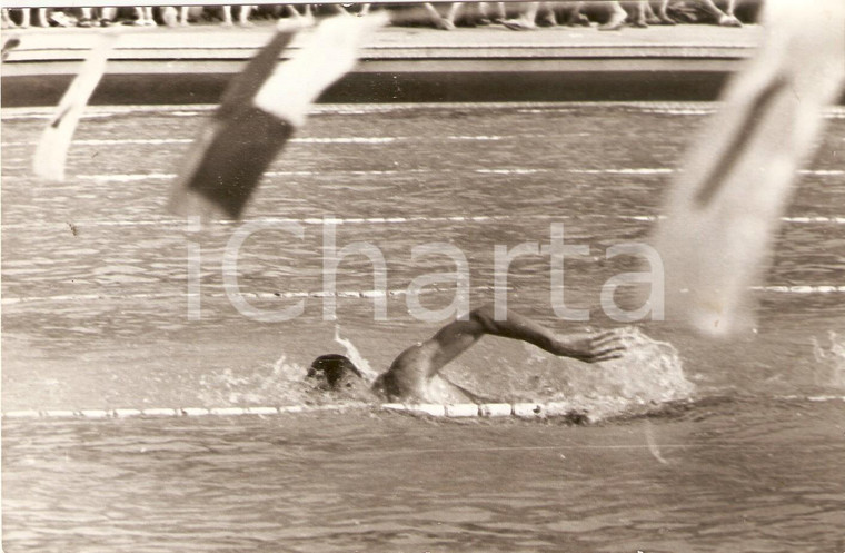 1959 GENOVA Campionati di nuoto Paolo GALLETTI Gara 400 mt stile libero *Foto
