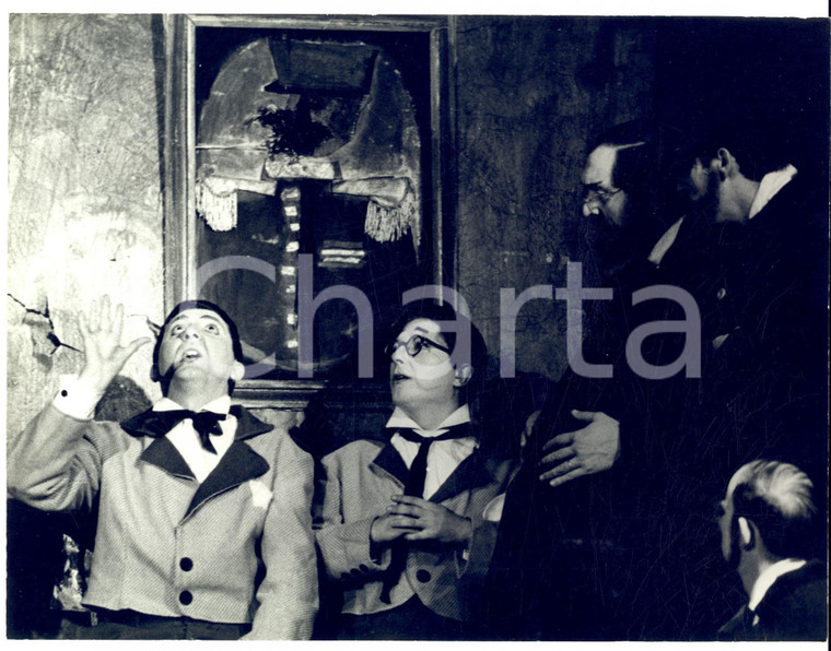 1955 ca MILANO TEATRO Spettacolo con Erminio MACARIO *Foto di scena DA STUDIARE