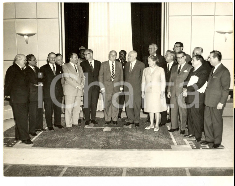 1962 GINEVRA Conferenza del Disarmo - I partecipanti ai negoziati *Foto 22x17