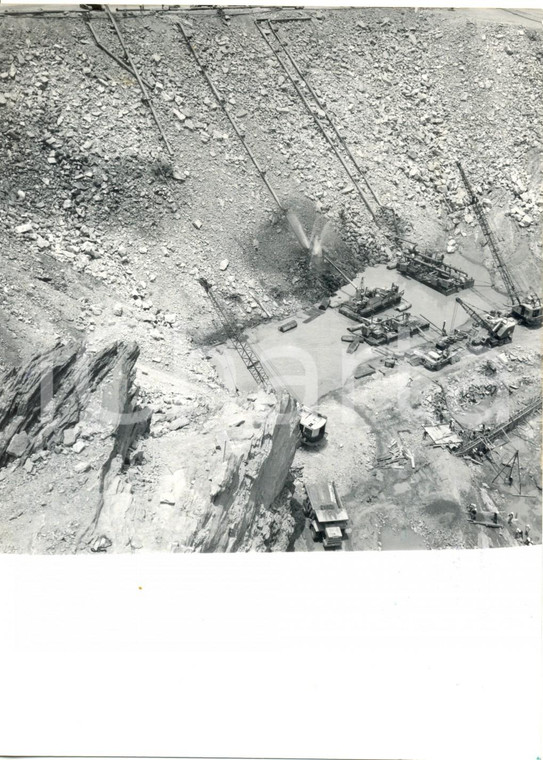 1963 GHANA Veduta della diga di Akosombo in costruzione *Foto 13x18