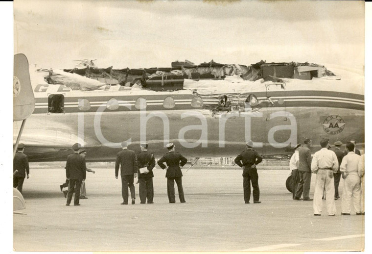 1960 PARIS ORLY Aereo CARAVELLE di AIR ALGERIE dopo l'incidente *Foto 18x13