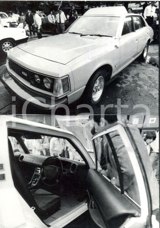 1973 TOKYO - Prime automobili di sicurezza NISSAN e TOYOTA *Foto 13x18 cm 