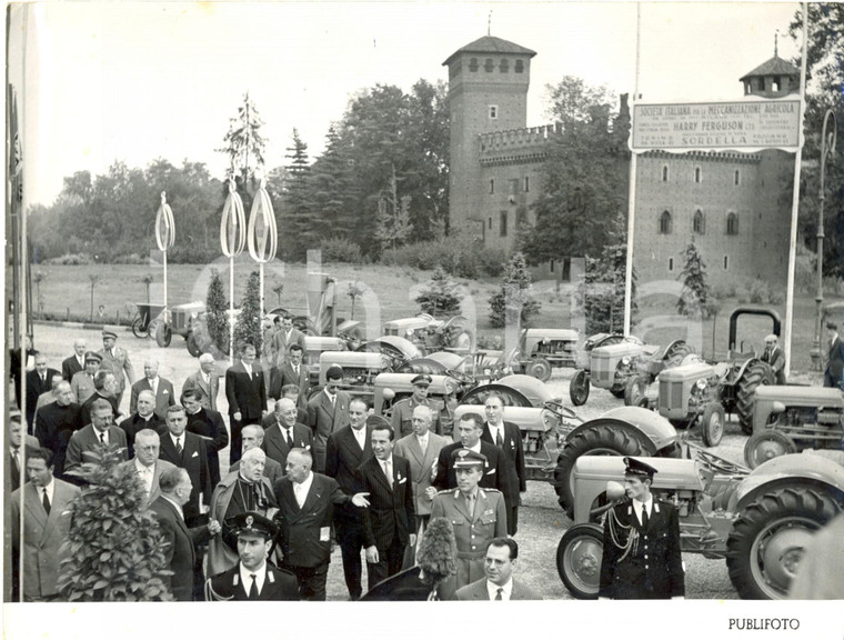 1953 TORINO VALENTINO III Salone Tecnica - Ministro Piero MALVESTITI Foto 24x18 