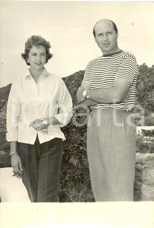 1958 ISCHIA Maria Pia di SAVOIA e Alessandro di JUGOSLAVIA in vacanza *Foto