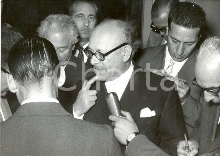 1957 ROMA - QUIRINALE Umberto TERRACINI dopo caduta Governo Adone ZOLI *Foto  