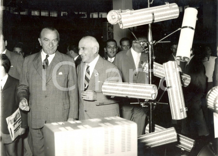 1957 MILANO Mostra della radio e della televisione - Visita Cesare MERZAGORA 