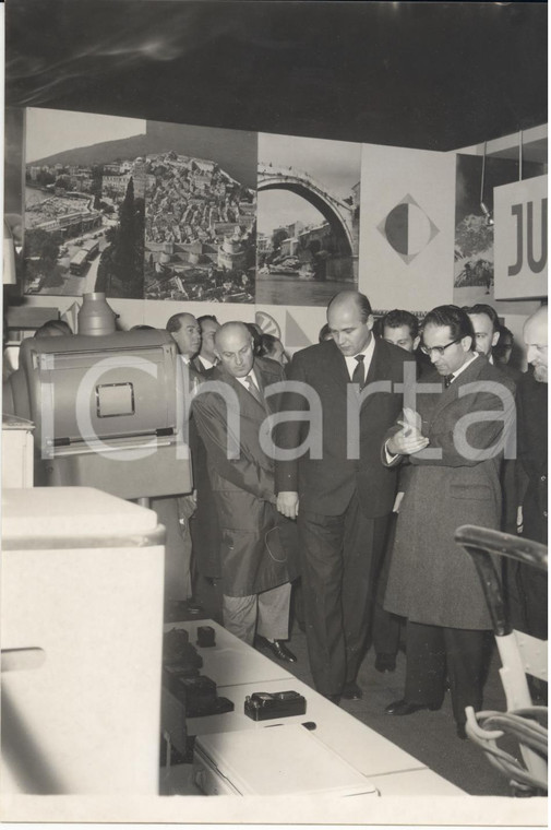 1960 MILANO Ministro Emilio COLOMBO inaugura la Fiera Campionaria *Foto 13x18 cm