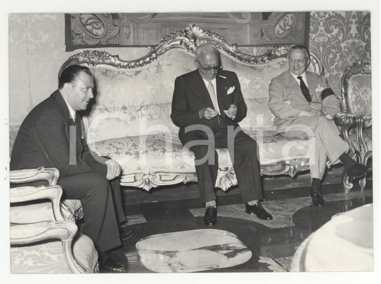 1953 ROMA Quirinale - Formazione nuovo governo - Alfredo COVELLI e Achille LAURO