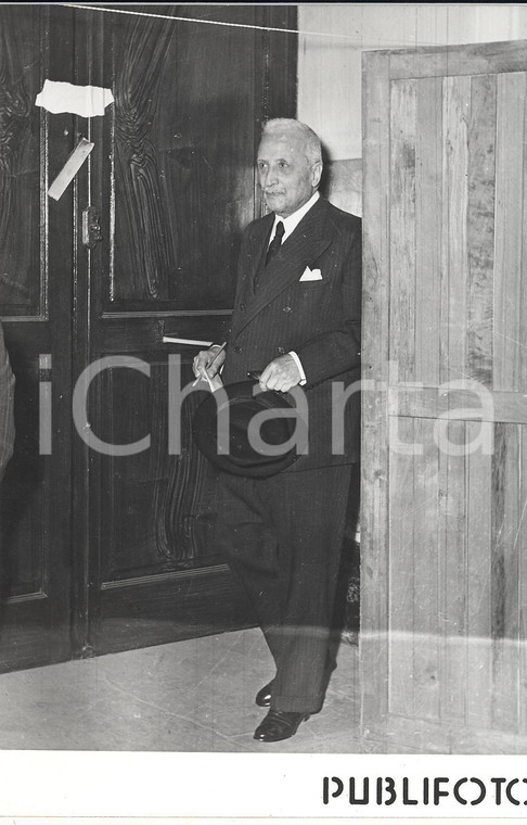 1953 NAPOLI - Elezioni Politiche - Enrico DE NICOLA alle urne elettorali *Foto