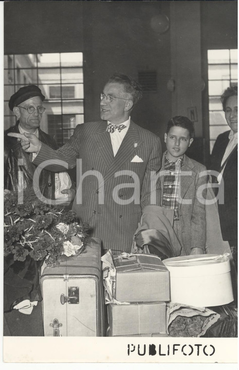 1953 NAPOLI Anthony CALIANDRO in partenza per gli Stati Uniti *Foto 18x13