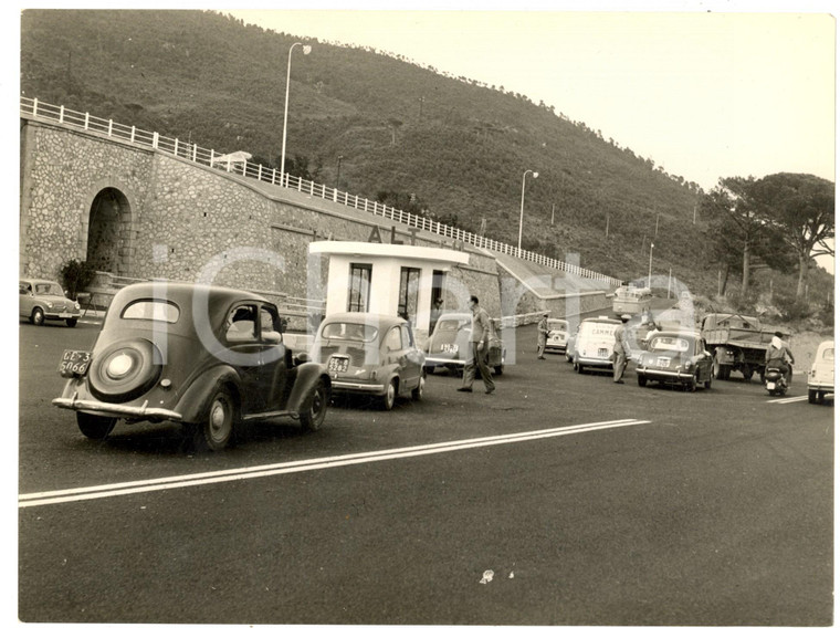 1960 ca GENOVA Traffico di Ferragosto sulla nuova Camionale *Foto 24x18 cm