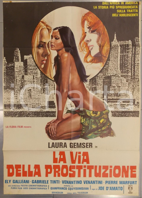 1978 LA VIA DELLA PROSTITUZIONE Laura Gemser EMMANUELLE Joe D'AMATO Manifesto