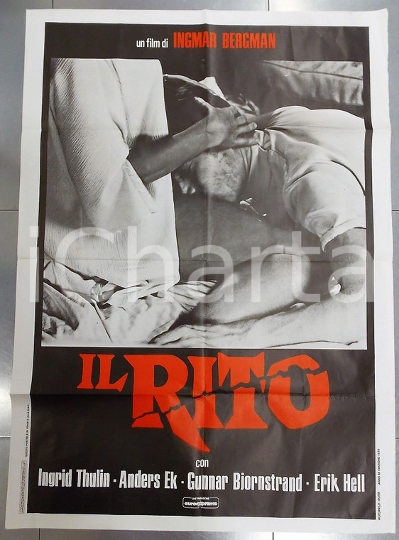 1979 IL RITO Riten - Ingmar BERGMAN Ingrid THULIN Anders EK *Manifesto 100x140