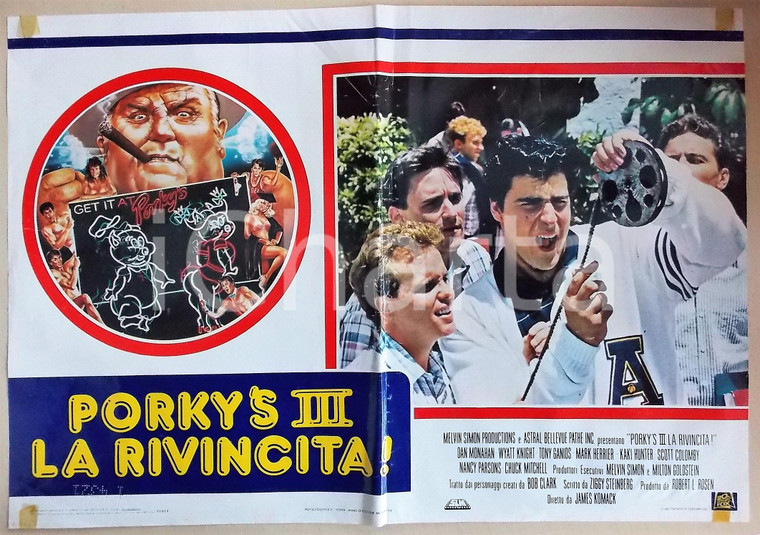 1985 PORKY'S III LA RIVINCITA Don MONAHAN watches a film *Manifesto 66x45 cm