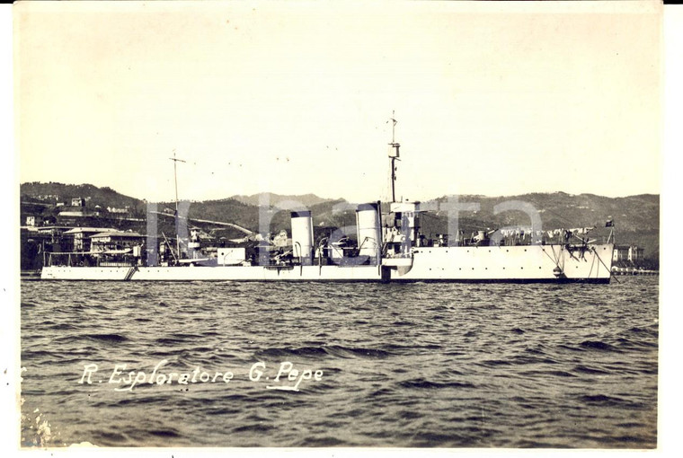 1915 ca WW1 REGIA MARINA Esploratore "Guglielmo Pepe" in navigazione *Foto 16x10