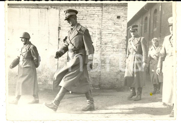 1940 VIAREGGIO Arrivo di Rodolfo GRAZIANI tra i suoi ufficiali - Foto cartolina