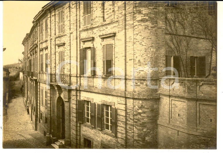 1939 RECANATI Palazzo LEOPARDI - La facciata dal lato della piazzola - Foto