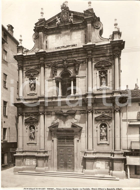 1935 ca TORINO Basilica del Corpus Domini - Facciata *Foto artistica ALINARI