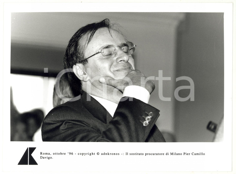 1996 ROMA Ritratto di Piercamillo DAVIGO sostituto procuratore di Milano - Foto