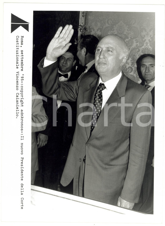 1995 ROMA Vincenzo CAIANIELLO presidente della Corte costituzionale - Foto 17x24