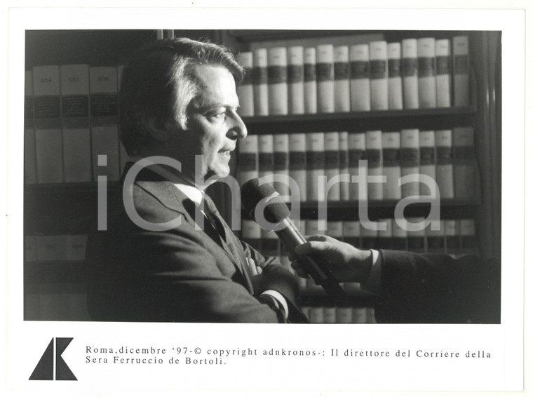 1997 ROMA Ferruccio DE BORTOLI direttore del CORRIERE DELLA SERA - Foto 24x17