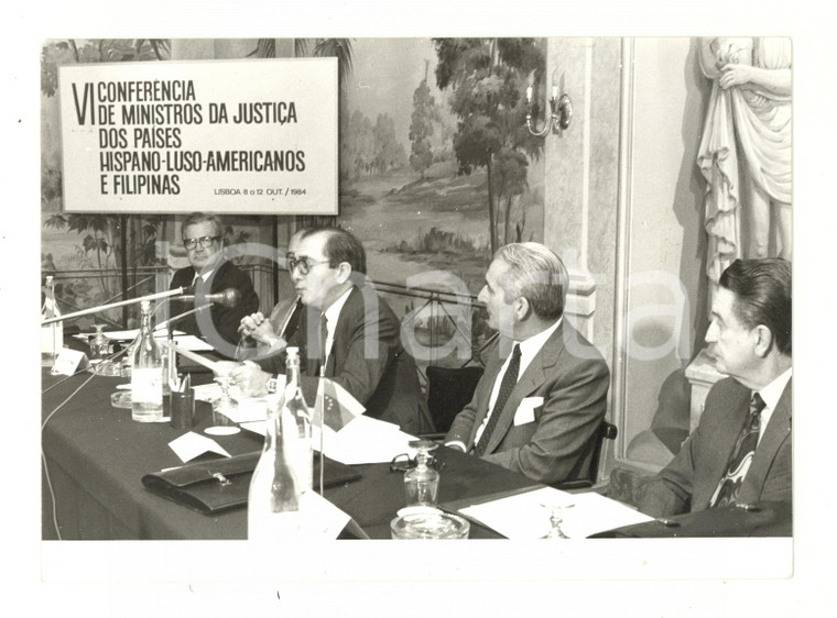 1984 LISBOA Abertura 6^ Conferencia de Ministros de Justiça - Rui MACHETE *Foto