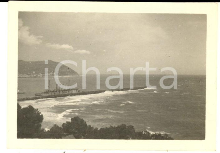 Maggio 1921 PORTO MAURIZIO Veduta con piroscafo in navigazione *Foto VINTAGE 8x6