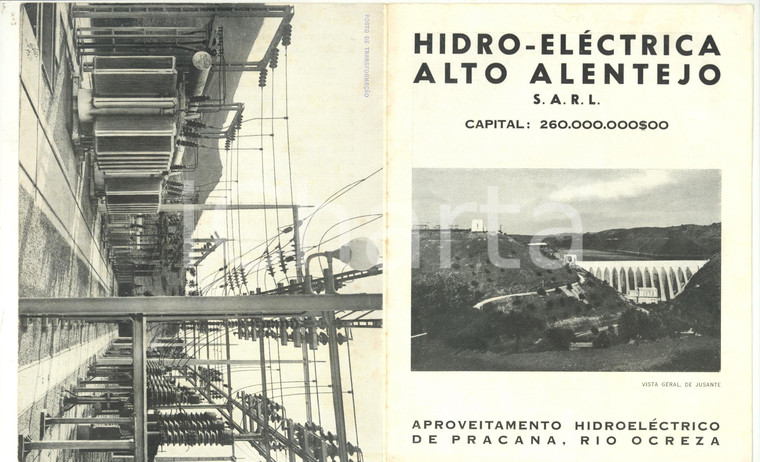 1953 HIDRO-ELECTRICA ALTO ALENTEJO (PORTUGAL) Barragem de PRACANA - Pieghevole