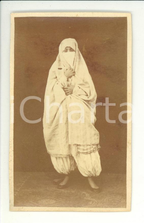 1915 ca TURCHIA (?) Ritratto di donna musulmana con velo integrale *Foto RARA