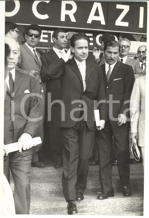 1969 ROMA XI Congresso Nazionale DC - Arrivo di Flaminio PICCOLI *Foto 20x30