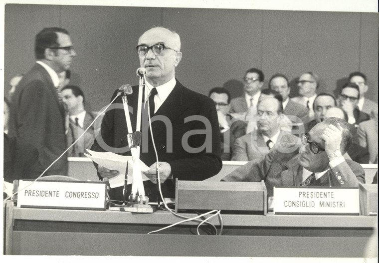 1969 ROMA XI Congresso DEMOCRAZIA CRISTIANA - Amintore FANFANI e Mariano RUMOR