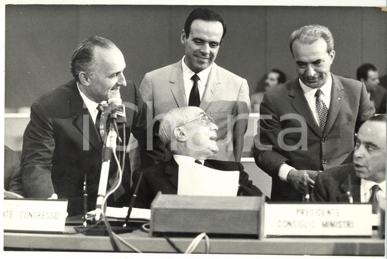 1969 ROMA XI Congresso Nazionale DC - Oscar Luigi SCALFARO e Amintore FANFANI