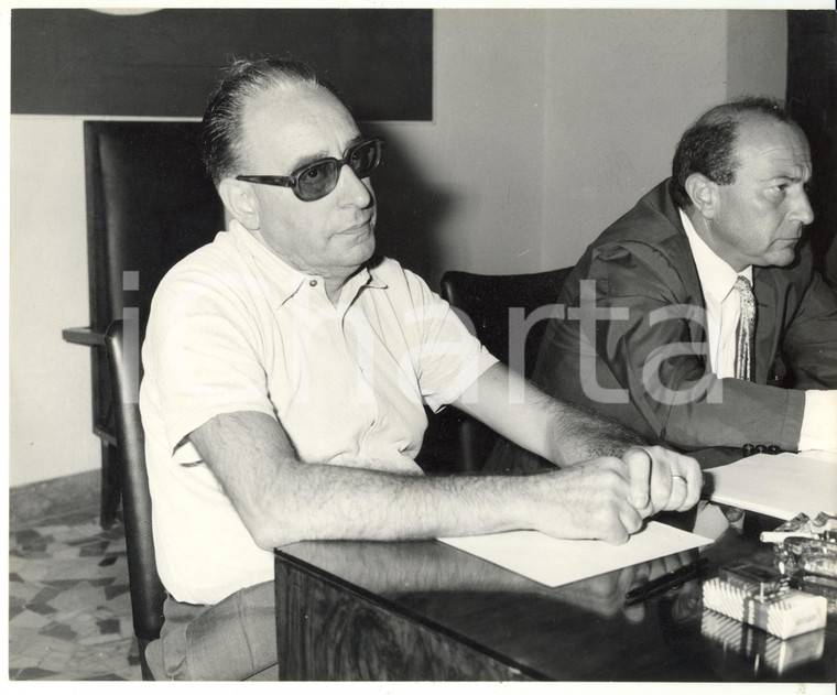 1965 ca ROMA Congresso PSI - Giacomo MANCINI e Luigi BERTOLDI *Foto 25x20