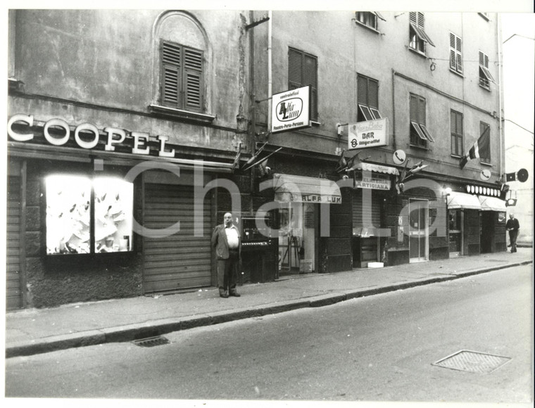 1992 GENOVA Negozi lungo via Germano Jori *Foto ARTISTICA 24x18 cm