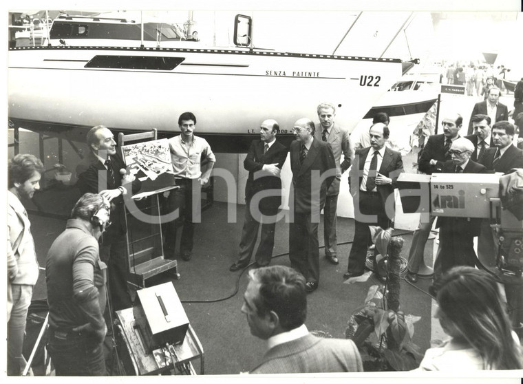 1990 ca GENOVA Salone Nautico - Conferenza stampa progetto nuova DARSENA *Foto