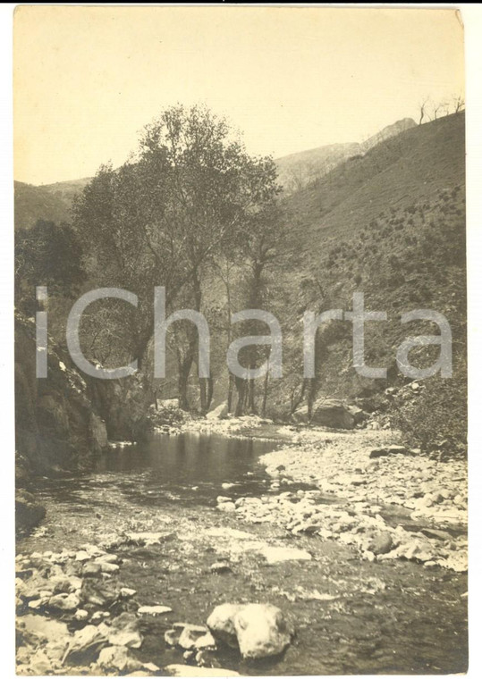 1920 ca SAN CARLO DI CESE (GE) Panorama con torrente - Foto ARTISTICA 9x15 cm