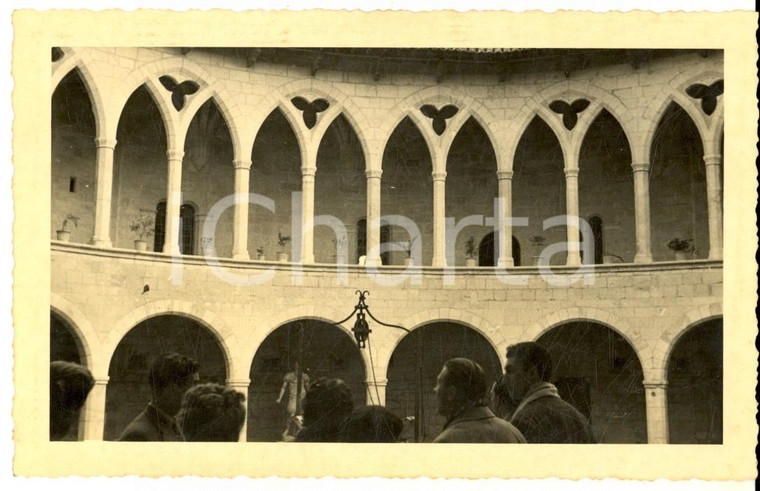 1950 PALMA DI MAIORCA Castello di Bellver - Interno - Foto cartolina VINTAGE