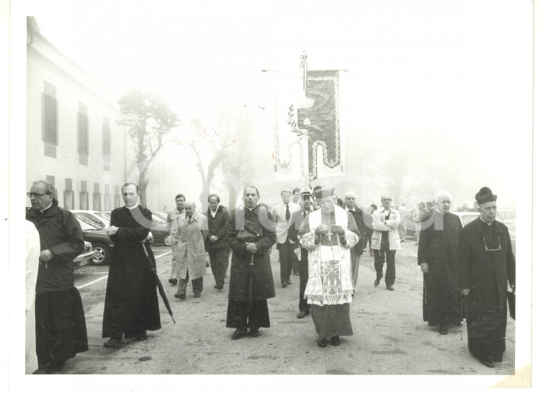 1990 ca GENOVA Corteo celebrazione liturgica - Comune di CERANESI *Foto COSTUME