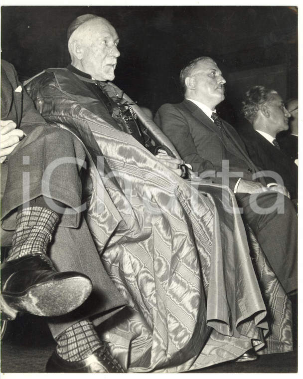 1955 ca ROMA Card. Celso COSTANTINI durante cerimonia ufficiale - Foto 20x25