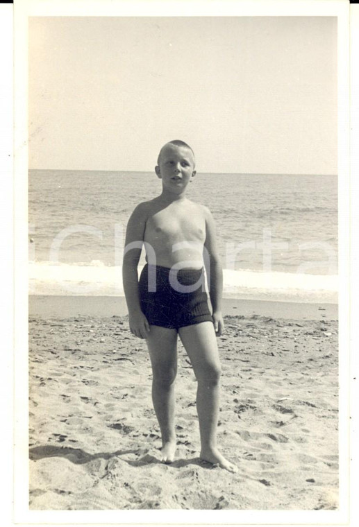 1940 VARAZZE Ritratto del piccolo Angelo MIORINI - Foto cartolina con dedica