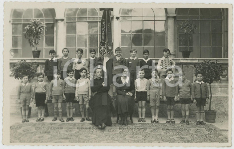 1930 ca MILANO Istituto ZACCARIA Ritratto di classe con rettore BRUGOLA - Foto