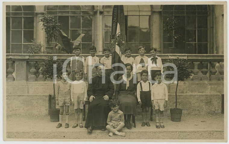 1931 MILANO Istituto ZACCARIA Ritratto di classe con rettore BRUGOLA *Foto