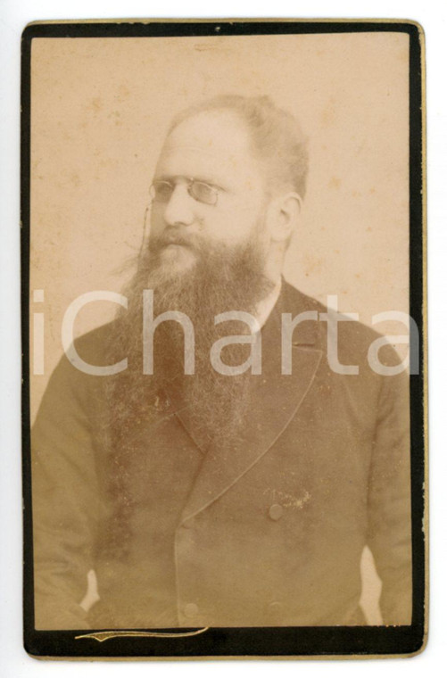 1890 ca BARI Ritratto maschile con gli occhiali *Foto BAMBOCCI - CDV