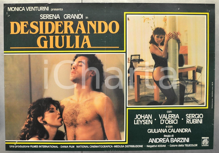 1986 DESIDERANDO GIULIA Serena GRANDI Johan LEYSEN Fotobusta 66x46 cm