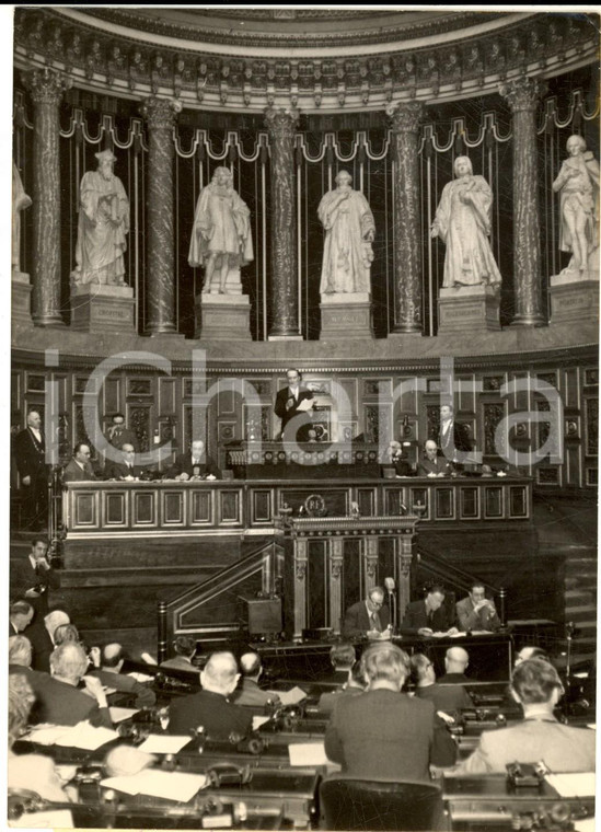 1954 PARIS Ouverture de la Conférence Parlementaire Européenne *Photo 13x18 cm