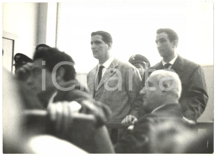 1960 FROSINONE Processo MELONE - L'imputato in aula con avv. CASSINELLI *Foto