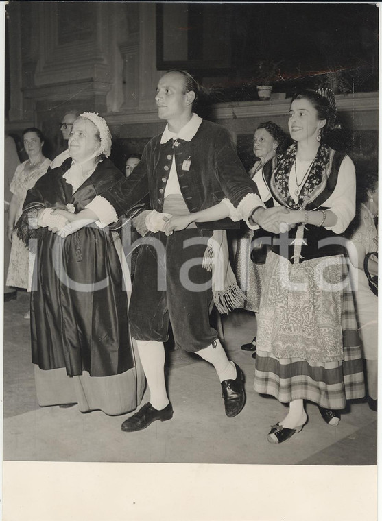 1955 BOLOGNA Congresso di Esperanto - Danza popolare esperantista -Foto 13x18 cm